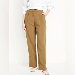 Old Navy Tan Taylor Extra High Waisted Wide Leg Trousers New with Tags, Size L